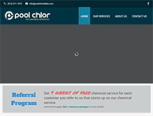 Tablet Screenshot of poolchlordallas.com